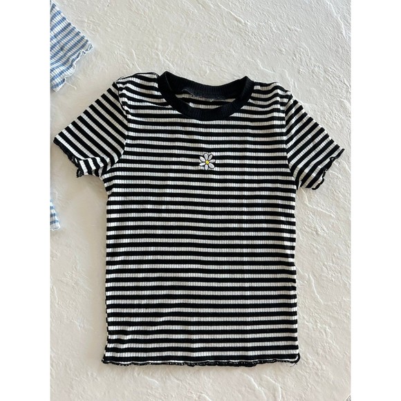 Bundle of 2 Striped Cropped Tee - Picture 2 of 10